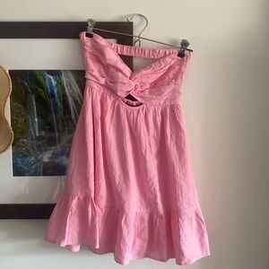 Cotton candy strapless mini dress small
